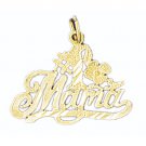 14K GOLD SAYING CHARM - #1 MAMA #9769