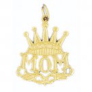 14K GOLD SAYING CHARM - MOM #9763