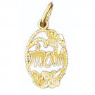 14K GOLD SAYING CHARM - MOM #9761