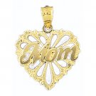 14K GOLD SAYING CHARM - MOM #9753