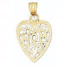 14K GOLD SAYING CHARM - MOM #9745