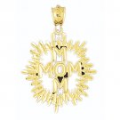 14K GOLD SAYING CHARM - MOM #9741