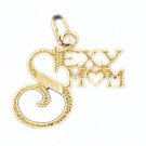 14K GOLD SAYING CHARM - SEXY MOM #9731