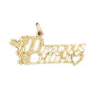 14K GOLD SAYING CHARM - PRECIOUS MOM #9718