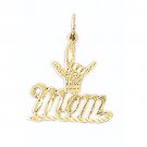 14K GOLD SAYING CHARM - MOM #9708
