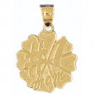 14K GOLD SAYING CHARM - #1 MOM #9705