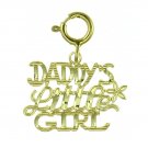 14K GOLD SAYING CHARM - DADDY'S LITTLE GIRL #9887