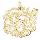 14K GOLD SAYING CHARM - DADDY'S GIRL #9882