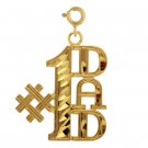 14K GOLD SAYING CHARM - SUPER DAD #9879