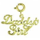 14K GOLD SAYING CHARM - DADDY'S GIRL #9876