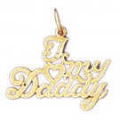 14K GOLD SAYING CHARM - I LOVE MY DADDY #9871