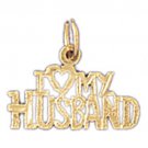 14K GOLD SAYING CHARM - I LOVE MY HUSBAND #10109