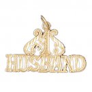 14K GOLD SAYING CHARM - #1 HUSBAND #10107