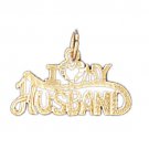 14K GOLD SAYING CHARM - I LOVE MY HUSBAND #10105
