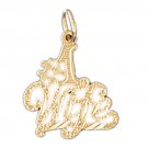 14K GOLD SAYING CHARM - #1 WIFE #10100
