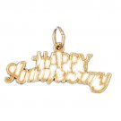 14K GOLD SAYING CHARM - HAPPY ANNIVERSARY #10082
