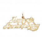 14K GOLD SAYING CHARM - HAPPY ANNIVERSARY #10081