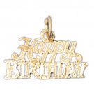 14K GOLD SAYING CHARM - HAPPY BIRTHDAY #10076