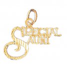 14K GOLD SAYING CHARM - SPECIAL AUNT #9971