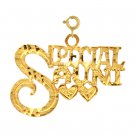 14K GOLD SAYING CHARM - SPECIAL AUNT #9969