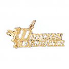 14K GOLD SAYING CHARM - PRECIOUS DAUGHTER #9921