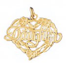 14K GOLD SAYING CHARM - DAUGHTER #9919