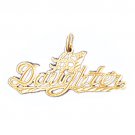 14K GOLD SAYING CHARM - #1 DAUGHTER #9916