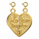 14K GOLD SAYING CHARM - MOTHER DAUGHTER #9905