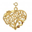14K GOLD SAYING CHARM - GRANDMA #10045 14K GOLD SAYING CHARM - GRANDMA #10045