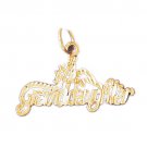 14K GOLD SAYING CHARM - #1 GRANDDAUGHTER #10033