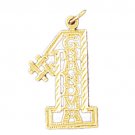 14K GOLD SAYING CHARM - #1 GRANDMA #10029