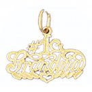 14K GOLD SAYING CHARM - #1 GRANDMA #10001