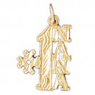 14K GOLD SAYING CHARM - #1 NINA #10498