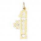 14K GOLD SAYING CHARM - #1 SWEET #10287