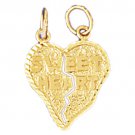 14K GOLD SAYING CHARM - SWEETHEART #10276
