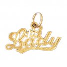 14K GOLD SAYING CHARM - #1 LADY #10134