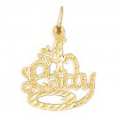 14K GOLD SAYING CHARM - #1 LADY #10133