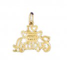 14K GOLD SAYING CHARM - I LOVE ANTIQUE #10807