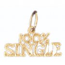 14K GOLD SAYING CHARM - 100% SINGLE #10670