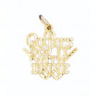 14K GOLD SAYING CHARM - GOLFERS DO IT WITH DRIVE #10621 14K GOLD SAYING CHARM - GOLFERS DO IT WITH DRIVE #10621