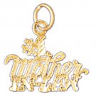 14K GOLD SAYING CHARM - #1 MOTHER IN LAW #10482