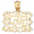 14K GOLD SAYING CHARM - LOVE #10226