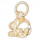 14K GOLD SAYING CHARM - LOVE #10223