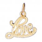 14K GOLD SAYING CHARM - LOVE #10220