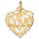 14K GOLD SAYING CHARM - LOVE #10206
