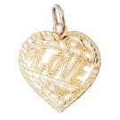 14K GOLD SAYING CHARM - LOVE #10205