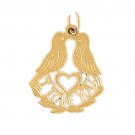 14K GOLD SAYING CHARM - I LOVE YOU #10160