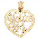 14K GOLD SAYING CHARM - YOU'RE #1 #10272