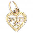 14K GOLD SAYING CHARM - SWEET 16 #10333