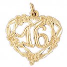 14K GOLD SAYING CHARM - 16 #10330